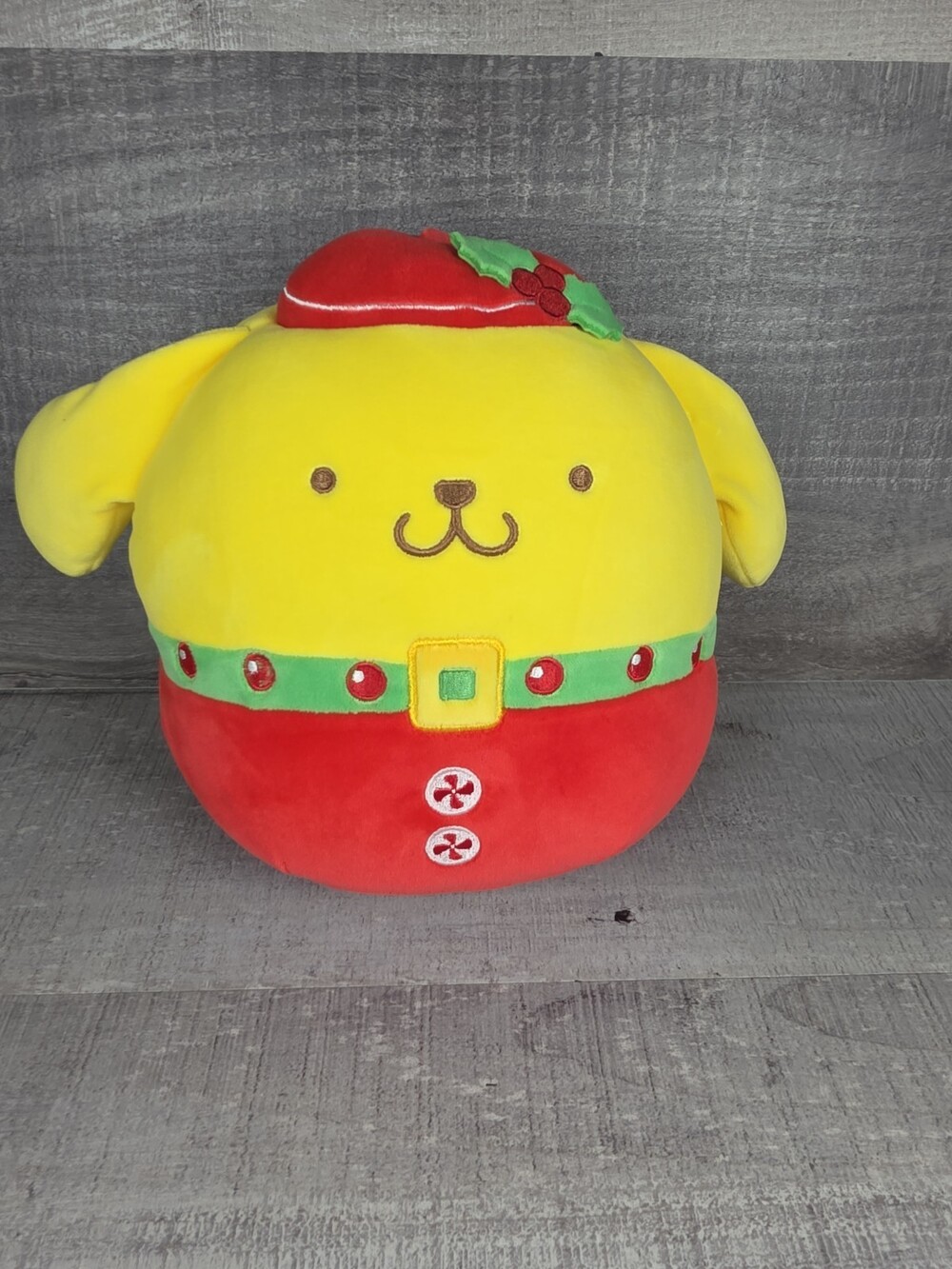 Squishmallows Sanrio Pompompurin Hello Kitty Christmas 9" Soft Plush g75